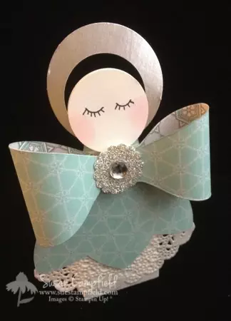 Angel Ornament and Treat Holder from Gift Bow Die4-imp