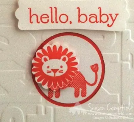 Zoo Babies Alphabet Press Baby Card and Circus Lion Box Package Topper2-imp
