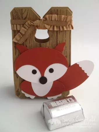 Punch Art Fox with Hardwood and Just Sayin with Word Bubble Framelits8-imp