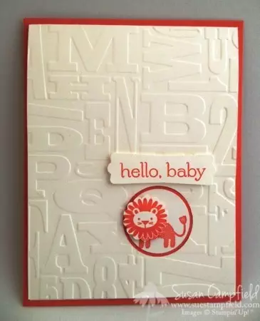 Zoo Babies Alphabet Press Baby Card and Circus Lion Box Package Topper1-imp