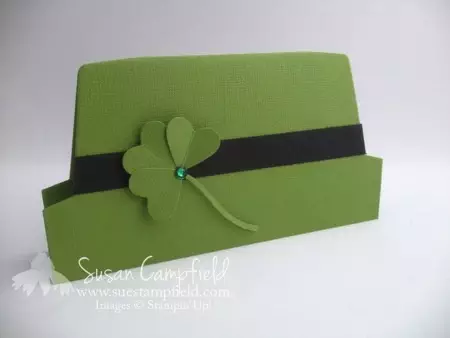 St. Patricks Day Shamrock Hat Card with Envelope Liner Framelits1-imp