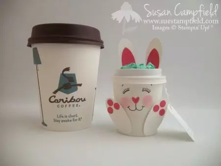 Bunny Brew Mini Coffee Cup Eggstra Spectacular Stampin Up! Easter Party Favor12-imp