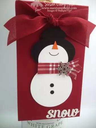 Punch Art Snowman Bottle Tag and Card2-imp