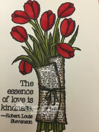 Love Is Kindness Red Tulip Valentine Card4-imp