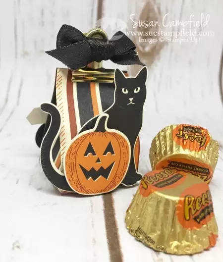Spooky Cat Spooky Night Teeny Tiny Treat Bag Stampin Up! - 1