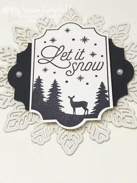 Merry Little Labels Flipped Foil Snowflake Everyday Label Punch Stampin' Up! - 3